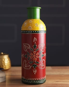 Handpainted Wooden Flower Vase