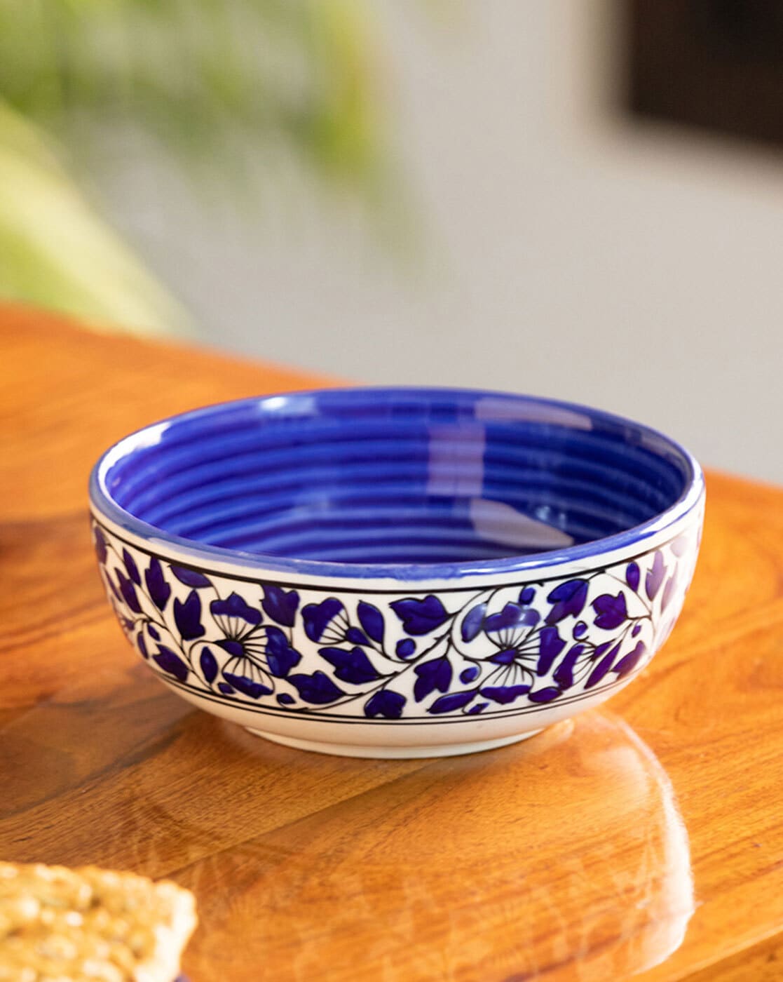 Buy ExclusiveLane Ceramic Dinner Plates - With Serving Bowls & Katoris,  Earthen Turquoise, Hand Glazed, Microwave Safe Online at Best Price of Rs  3560 - bigbasket