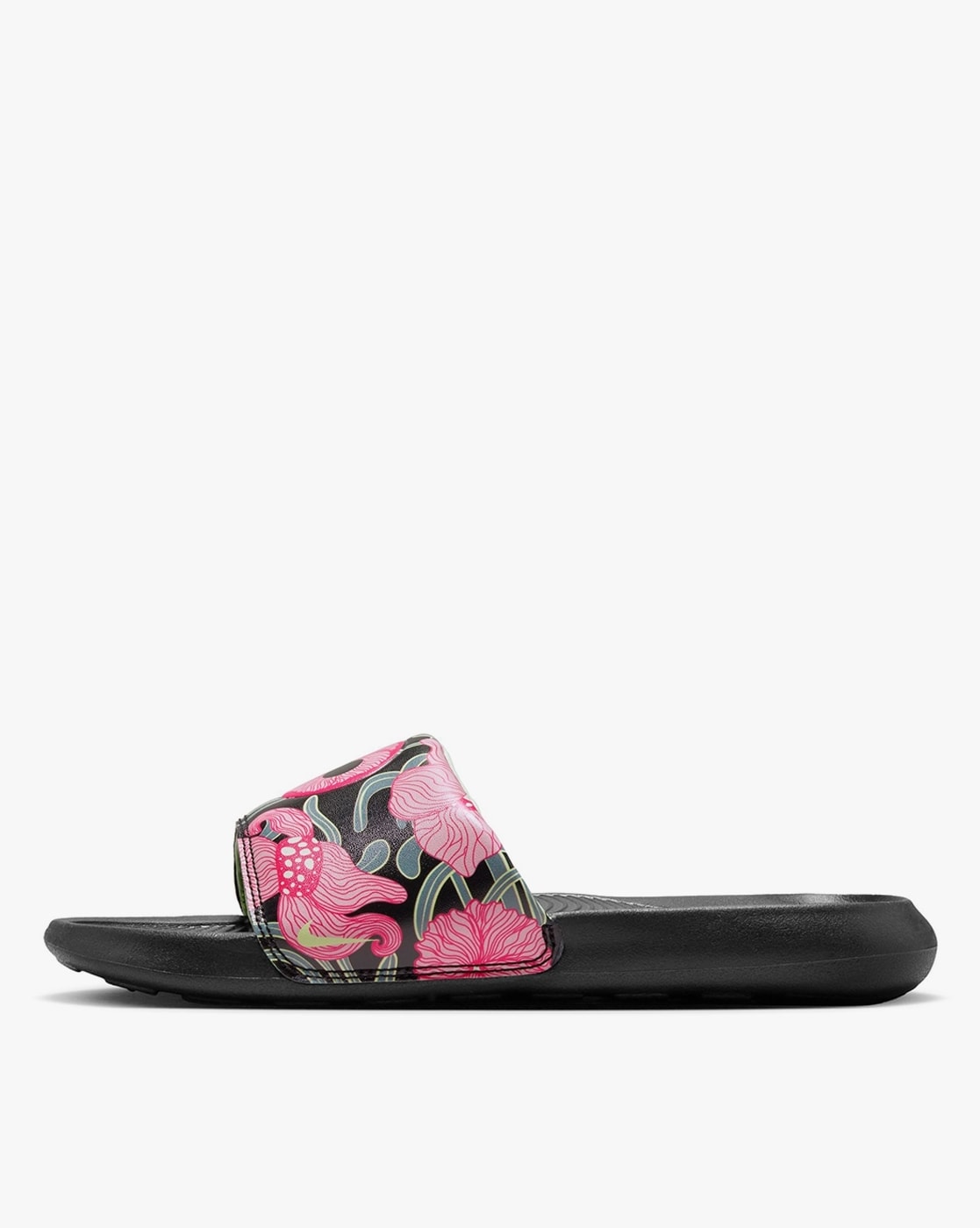 nike floral sliders