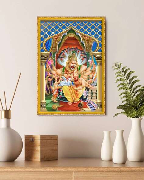 999store Lord Narasimha Wall Art 11" x 8"