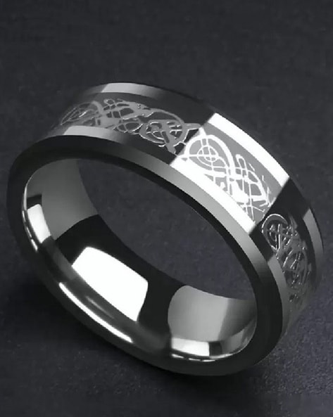 Volcanic Cracked Rugged Mens Ring - Stainless Steel Silver - Unisex – That  Rock Aesthetic