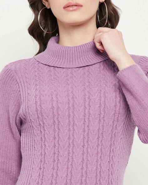 Buy Purple Sweaters Cardigans for Women by Zigo Online