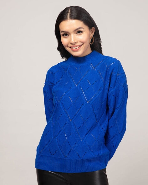 Electric blue outlet sweater