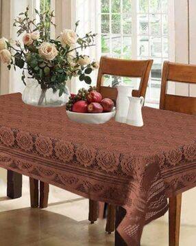 kuber industries Floral Pattern 6-Seater Table Cover-picture-35