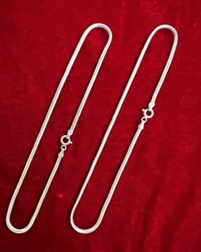arte Sterling Silver Anklets with Spring-Ring Closure-picture-43
