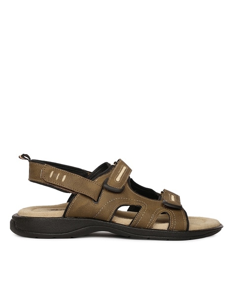 Buy SOLEPLAY Black Double-Strap Leather Sandals from Westside