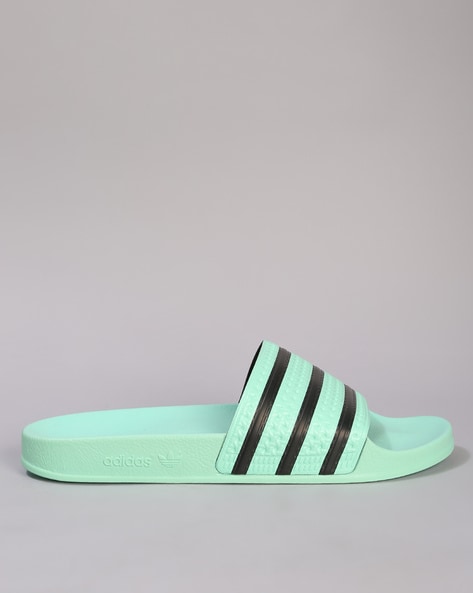 Adidas slippers shop mint green