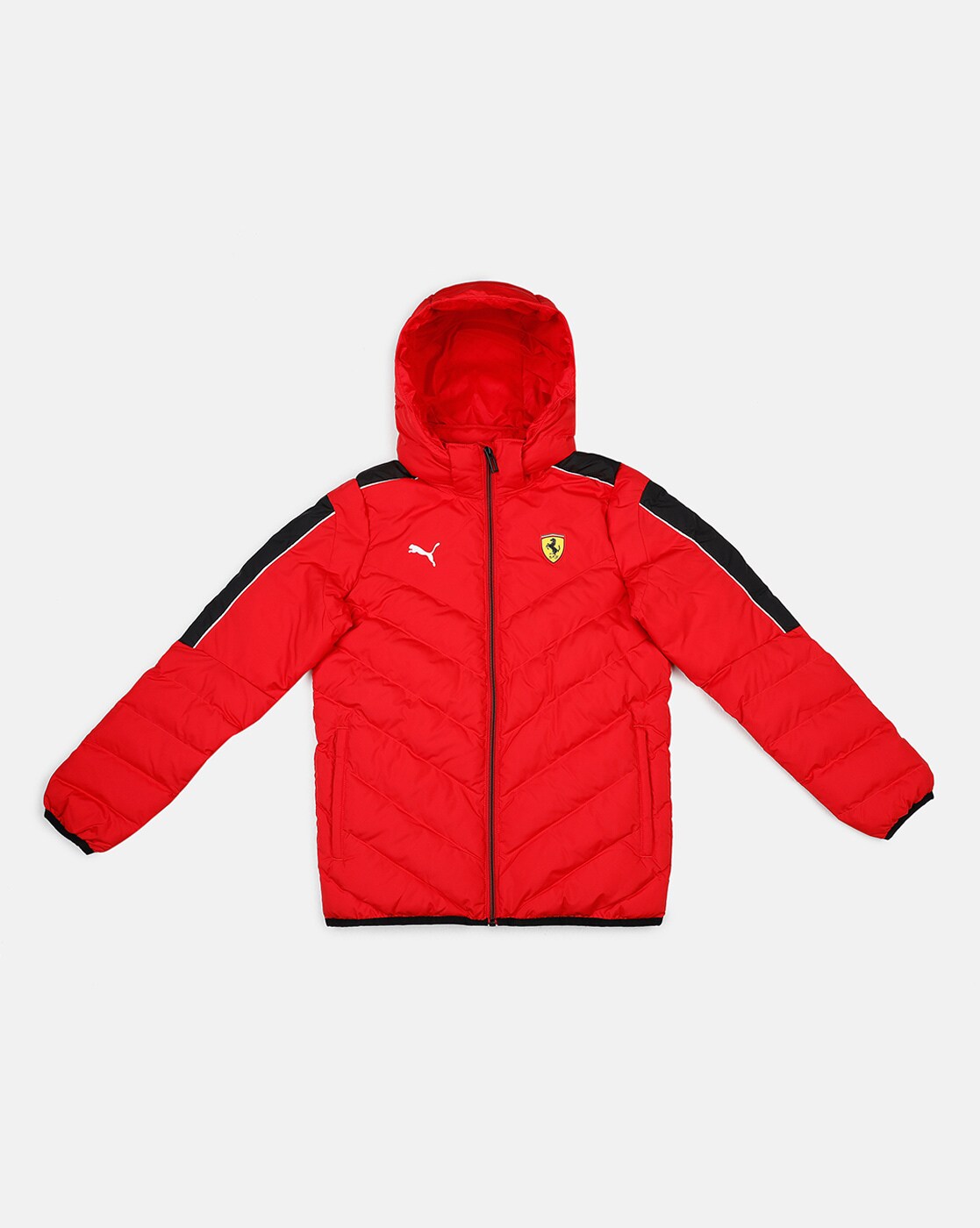 Puma red quilted outlet jackets