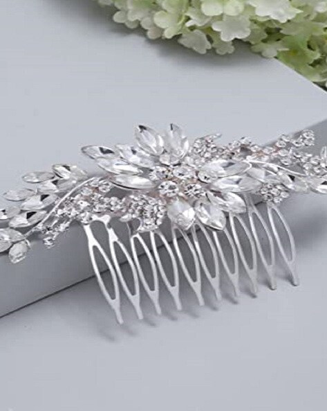 Buy Fully Flower hair Bun Pins Glitter Hair Brooch For Women 2 pcs online   Looksgudin