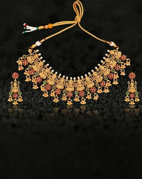 Gold Necklace Mansiyaorange Alloy Jewel Set Gold-Plated Jewellery Set