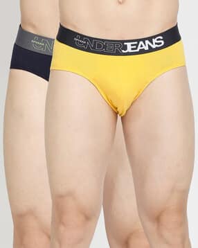 underjeans by spykar Pack of 2 Elasticated Waist Briefs-picture-25