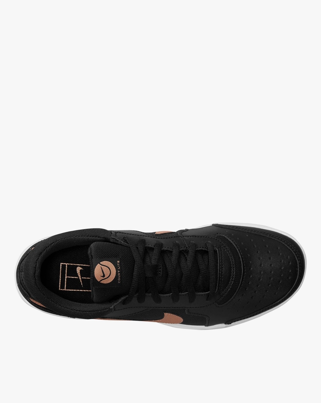 Nike court lite womens hot sale black