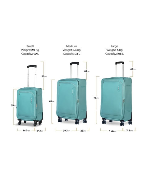 Pulse 41 Ltr ABS Small Cabin Luggage Trolley Travel Bag