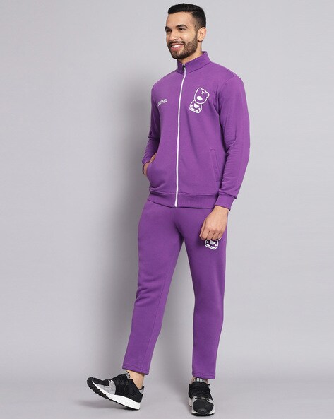 Mens purple cheap jogging suit