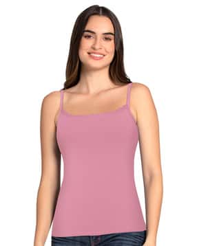 Solid Camisole with Adjustable Straps-image-38