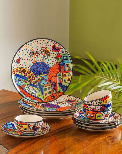 Buy Multicoloured Serveware Drinkware for Home Kitchen by ExclusiveLane Online Ajio