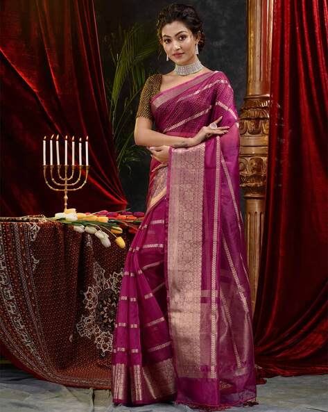 Wine red clearance colour wedding saree