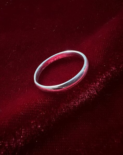 Solid 925 Sterling Bold Plain Silver Men/Women Broad Band Ring Handmade  Jewelry | eBay