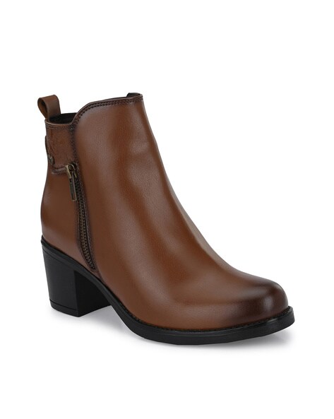 Buy Brown Boots for Women by DELIZE Online Ajio