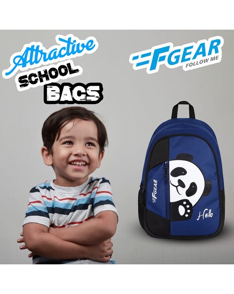 Panda Kids Backpack Navy