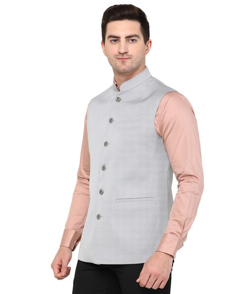 Side button 2024 nehru jacket