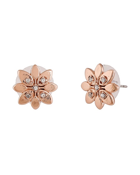 Tiffany & Co. 18 Karat Pearl Rose Flower Earrings (Yellow Gold) — Shreve,  Crump & Low