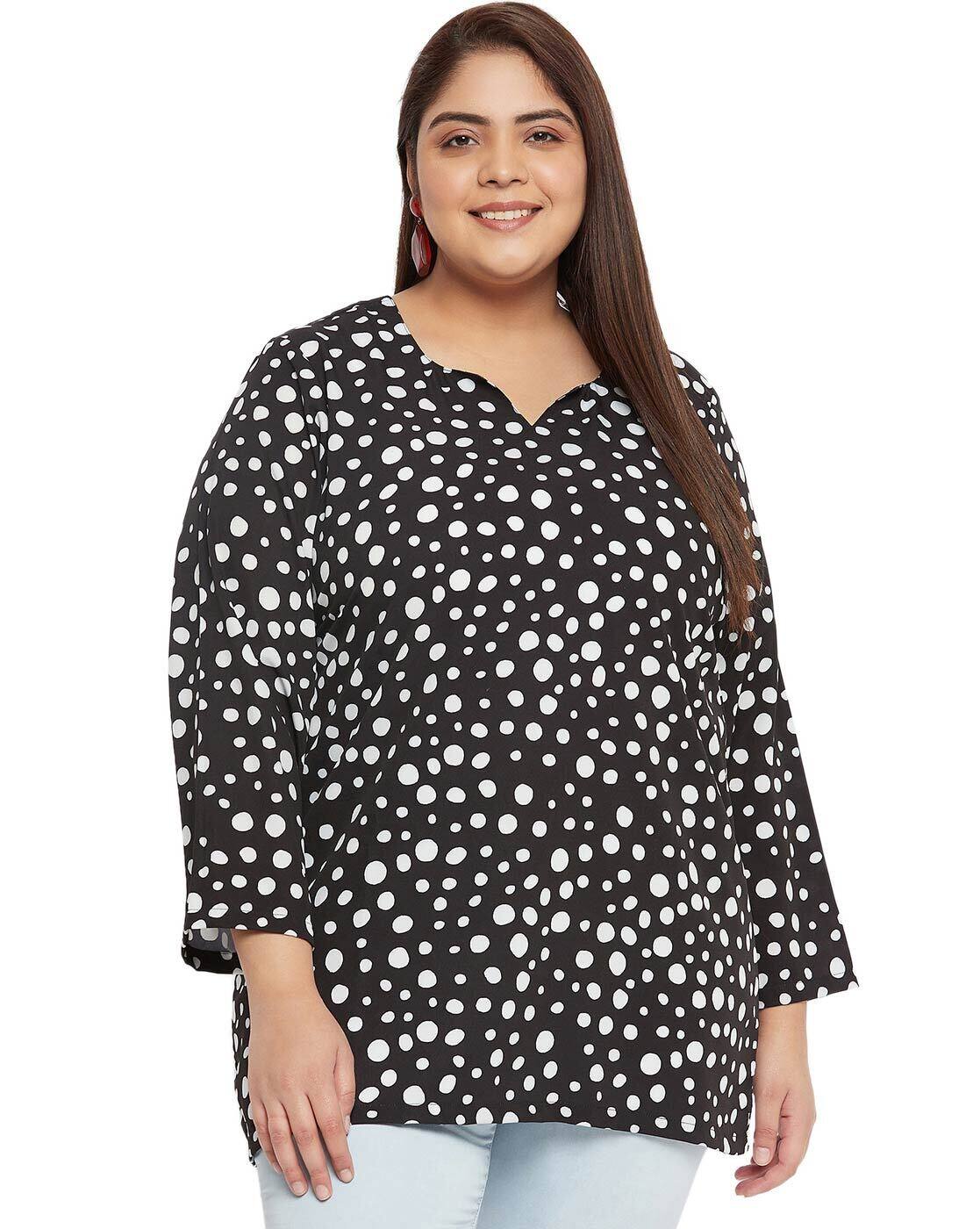 売れ筋商品|||ヴィンスカムート カットソー トップス レディース Plus Size Printed Peasant Blouse Rich Black ヴィンスカムート カットソー トップス レディース Plus Size