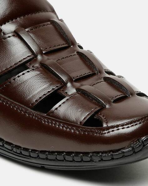 Leather sandal shoes discount mens