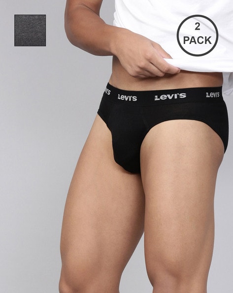 Pack of 2 Boxer Briefs with Elasticated Waistband