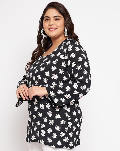 Black dress outlet tops plus size