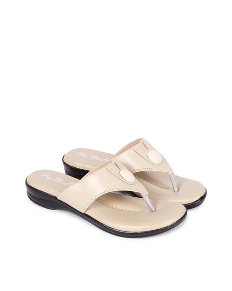Buy Cream Flat Sandals for Women by BIG BIRD FOOTWEAR Online