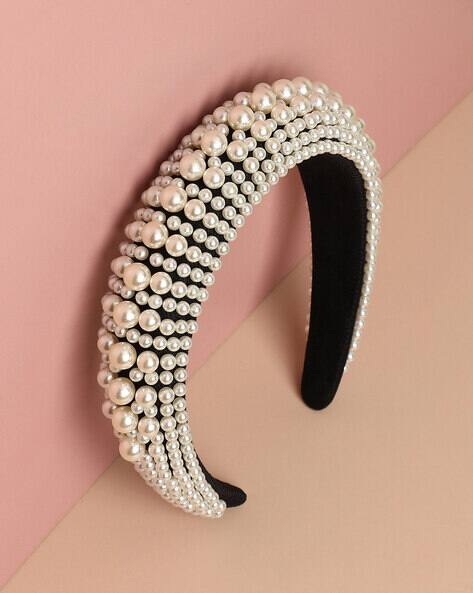 Sohi Peal-Studded Hair Band