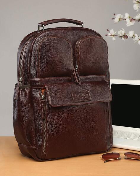 Artisan Crafted Dark Brown Leather Backpack from Brazil - Coffee Journey |  NOVICA