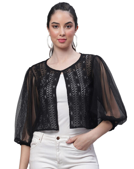 Black silk outlet shrug