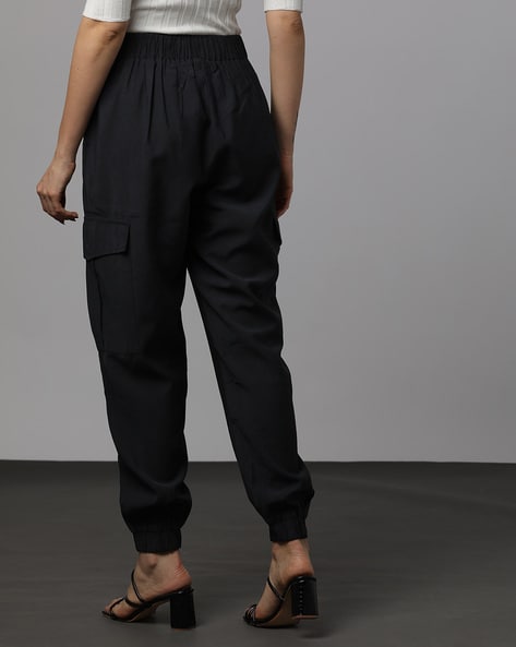 Buy Black Trousers & Pants for Women by Outryt Online