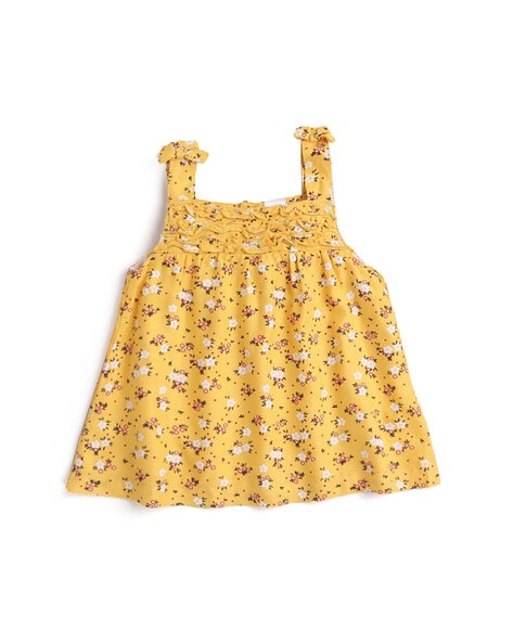 Buy Yellow Dresses Frocks for Infants by HOPSCOTCH Online Ajio