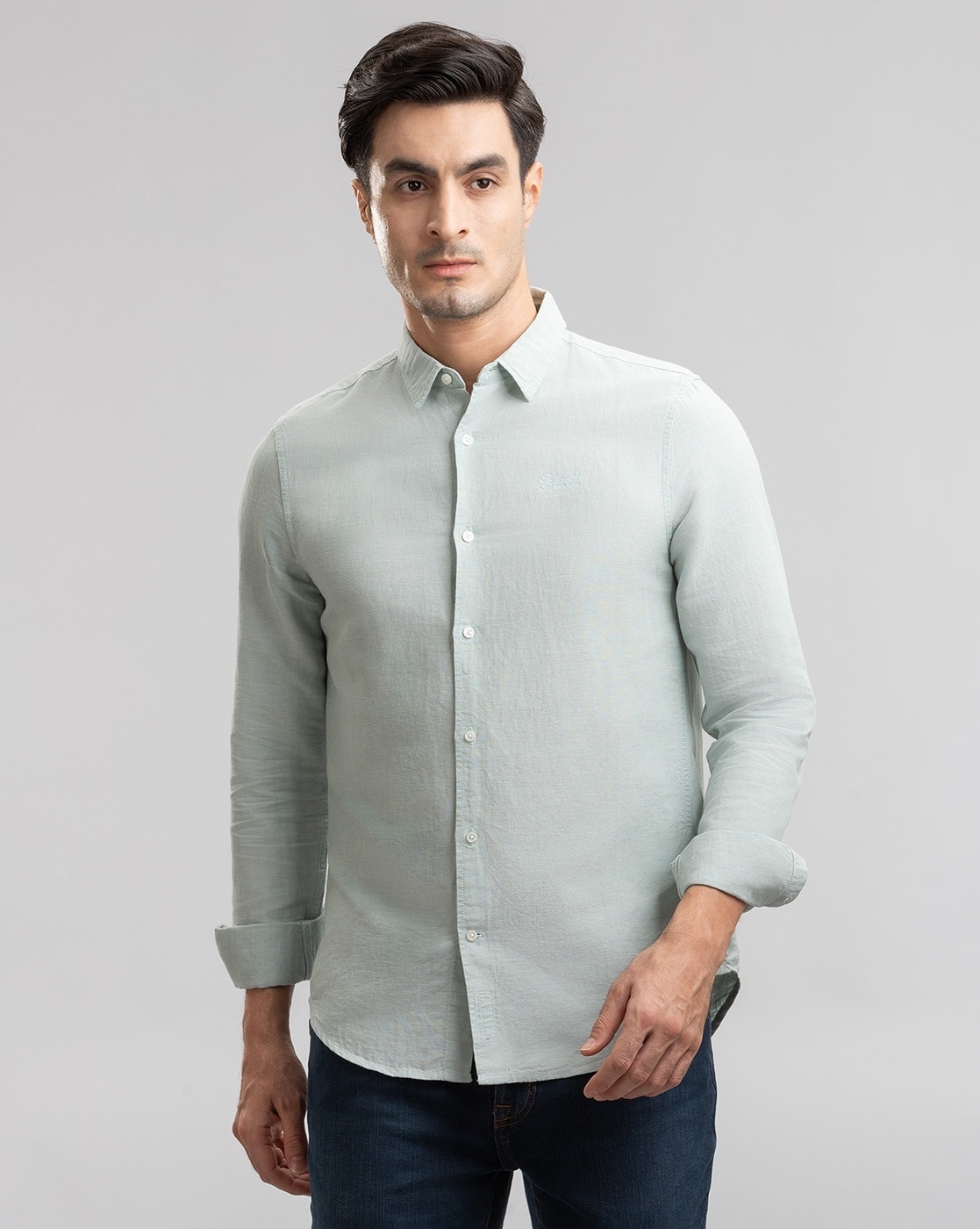 Easy Iron Linen Blend Overshirt