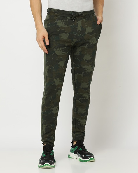 MY INDIAN BABY Men's Regular Fit Army Printed Track Pants