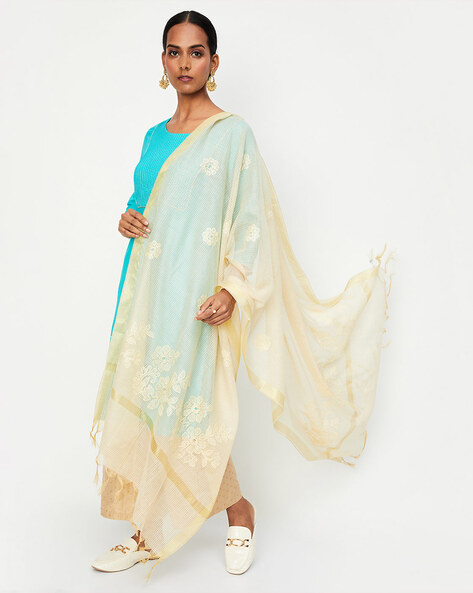 Floral Embroidered Dupatta