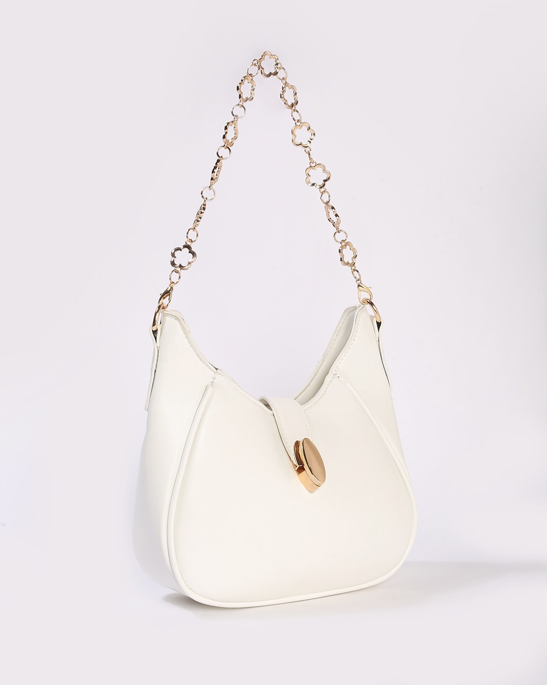 Buy Dijon 23X30X13 CM Synthetic Leather Ladies Shoulder/Handbag Bag For  Women | Purse For Girls Stylish | Beautiful Designer Handbags For Women |  White at Amazon.in