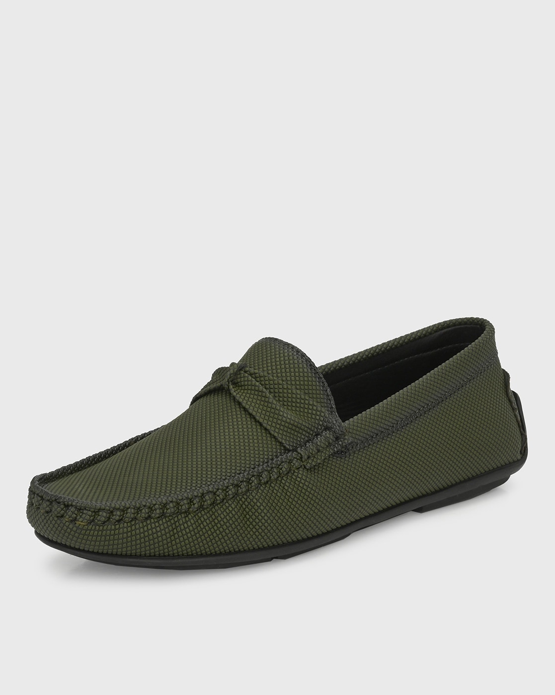Olive green moccasins deals