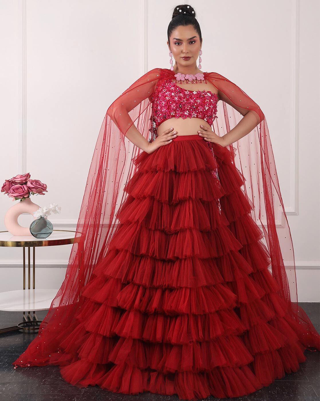 Red Lehenga - Buy Latest Indian Red Lehenga Choli Online USA