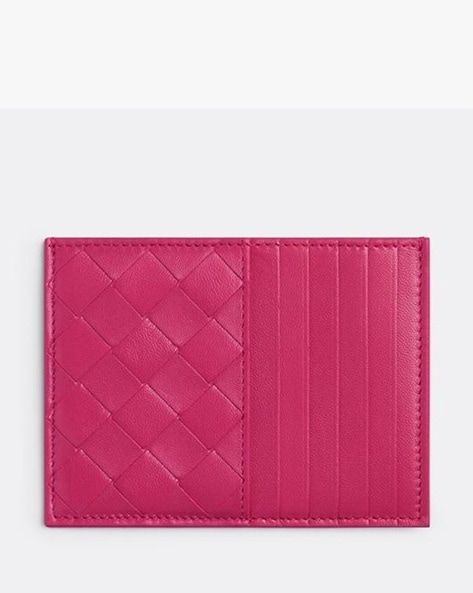 Bottega Veneta INTRECCIATO Mini Flap Coin purse Wallet Pink/Red 577841–  GALLERY RARE Global Online Store