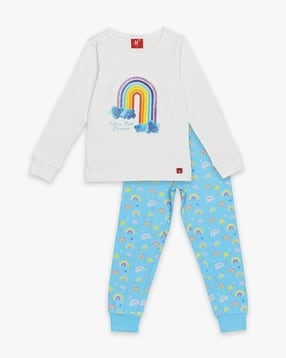 h by hamleys Graphic Print T-Shirt & Pyjamas Set-picture-46