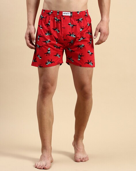 Buy Red Boxers for Men by SHOWOFF Online Ajio