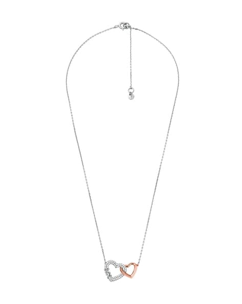 Precious Metal-Plated Sterling Silver Cubic Zirconia Necklace | Michael Kors