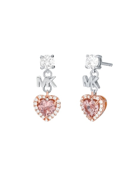 Michael Kors MKC1340AH040 Silver Heart Stud Earrings - J9454 | Chapelle  Jewellers