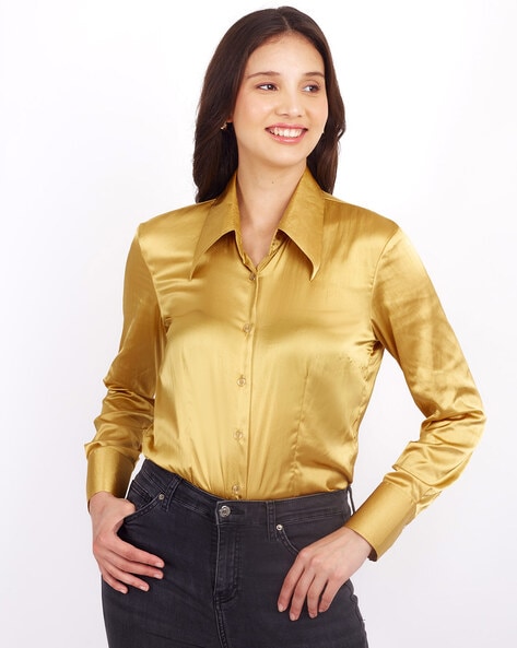 gold shirts for ladies