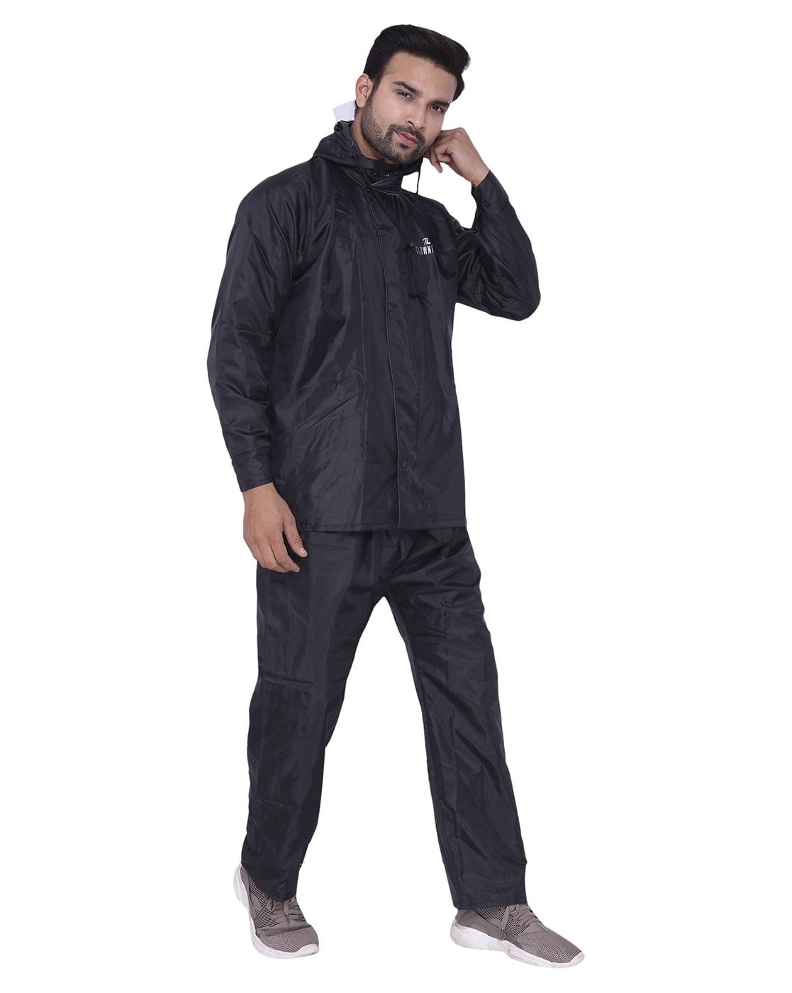 Buy Opener Black Pro Rainwear and Windcheaters for Men by THE