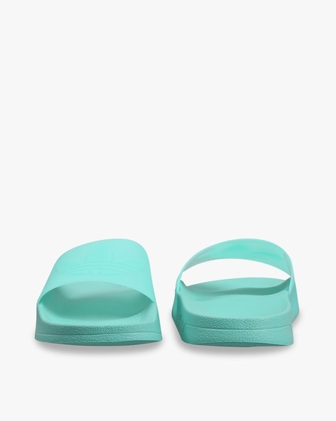 Mint green 2025 adidas slides